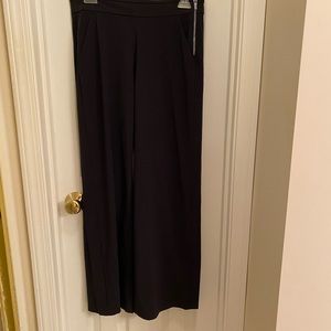 Athleta Trouser Athletic Athleisure Side Zip Snap Hem Pants Wide Leg Comfort